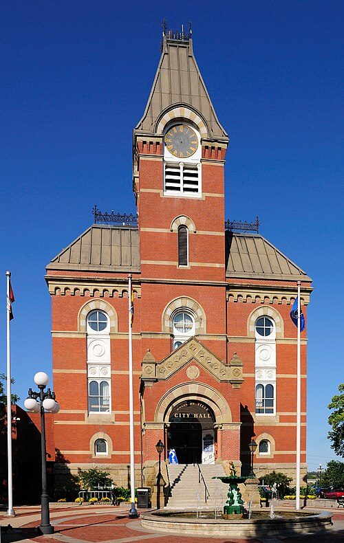 Fredericton's City Hall where "Freddy the Nude Dude" resides.
